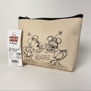 Disney Original Mickey Mouse Cosmetic Makeup Travel Bag Pouch